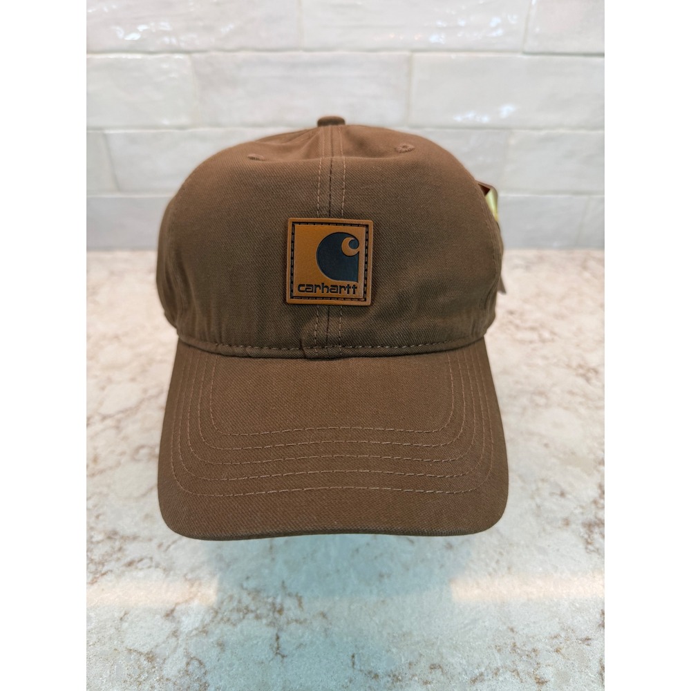 Carhartt Men Canvas Baseball Cap Adjustable Hat Carhartt Brown NWT